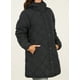 thumbnail image 3 of Parka Larga Mujer Acolchado Rombos Negro Polemic, 3 of 4