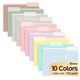 thumbnail image 1 of Carpeta de archivo SUNEE paquete de 100, 10 colores, 8,5 x 11 in, 1 of 7