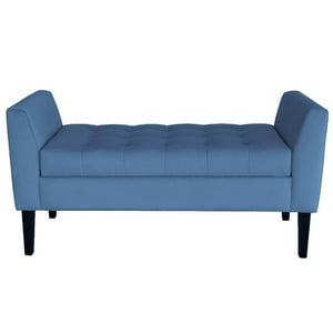 Genérico - Banqueta Baúl Patagonia Color Azul Petroleo