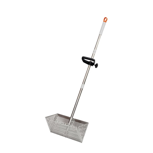 Tamiz antipulgas Rake LTSEAME de acero inoxidable con mango de 51 cm
