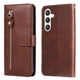 thumbnail image 3 of Funda con Cremallera para Samsung Galaxy S25 Plus, Carcasa Cartera de Cuero PU con Soporte y Tarjetero, 3 of 6
