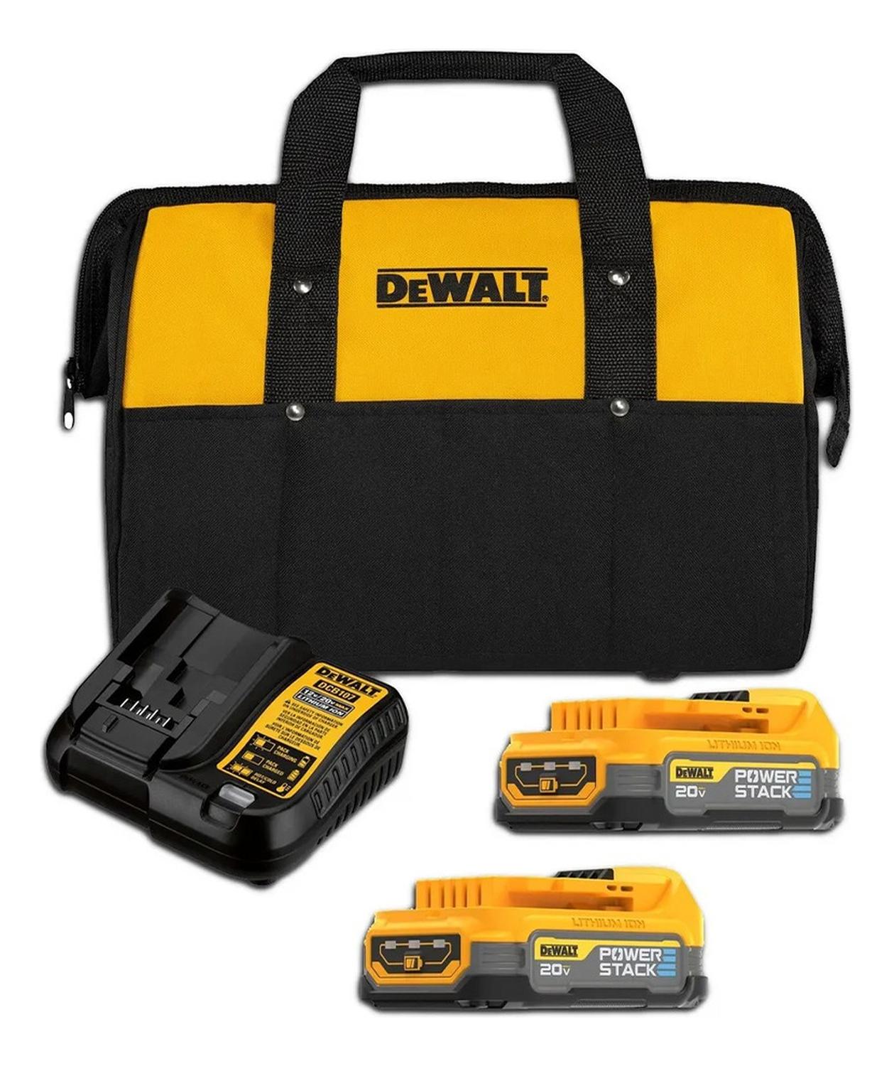 Makita - Kit 2 Baterías Powerstack + Accesorios Dewalt Dcbp034E2-B2 Amarillo