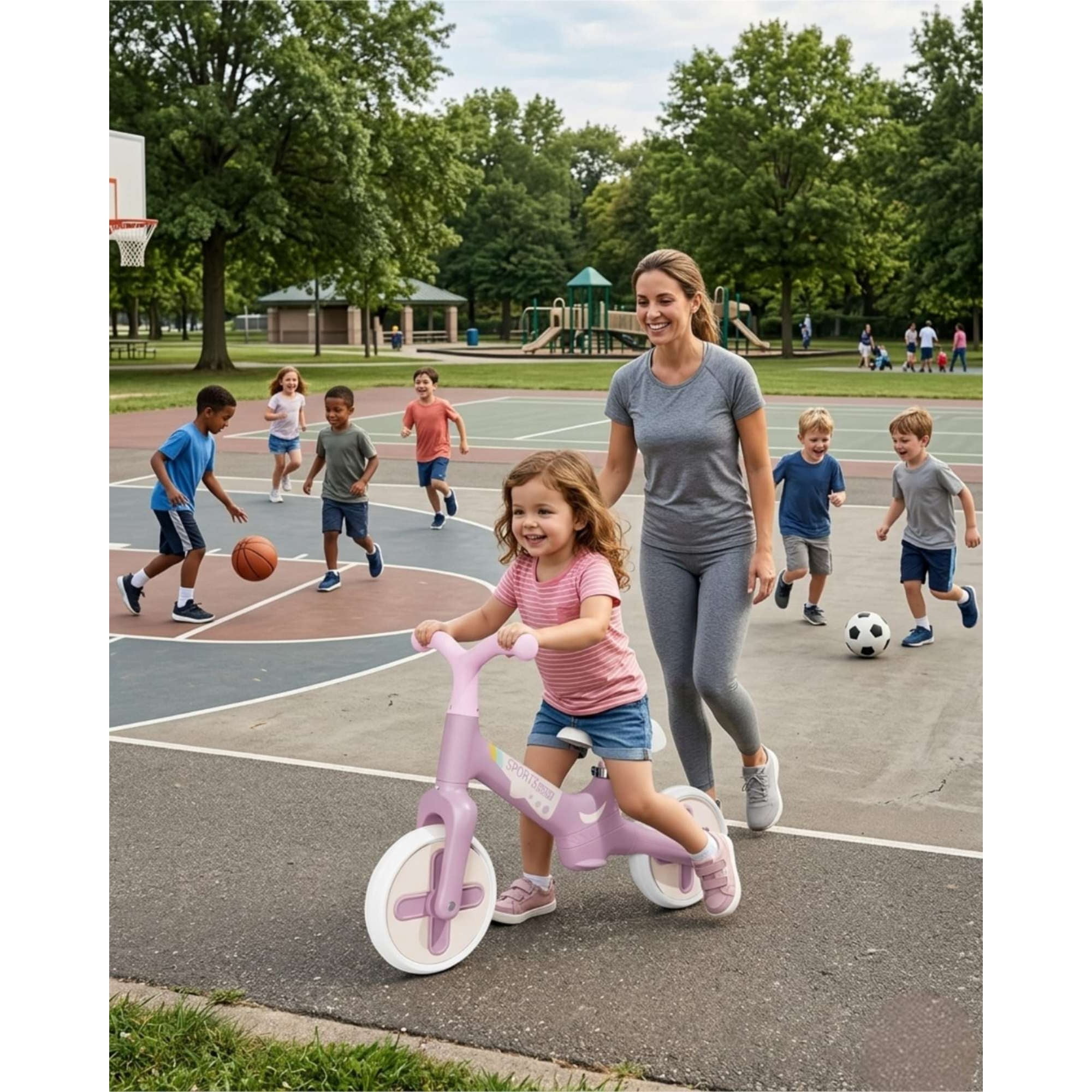 Myl Todo Hogar - Bicicleta De Entrenamiento Para Niños, Sin Pedales, Ajustable B1