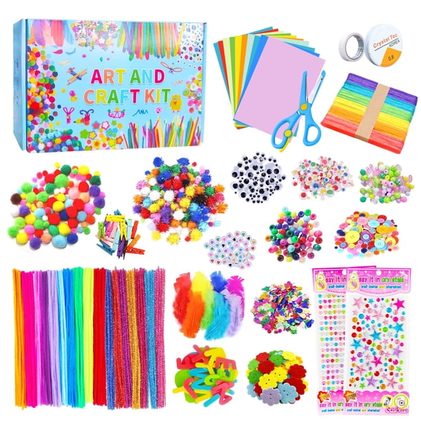 Kit de suministros de artesanía Itopstar Arts and Crafts para niños, más de 1500 piezas
