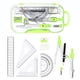 thumbnail image 2 of Set de Geometría Unjoo 10 Piezas - Verde, 2 of 7