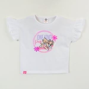 Polera Manga Corta Niña Blanco Skye One Kind Pup Paw Patrol