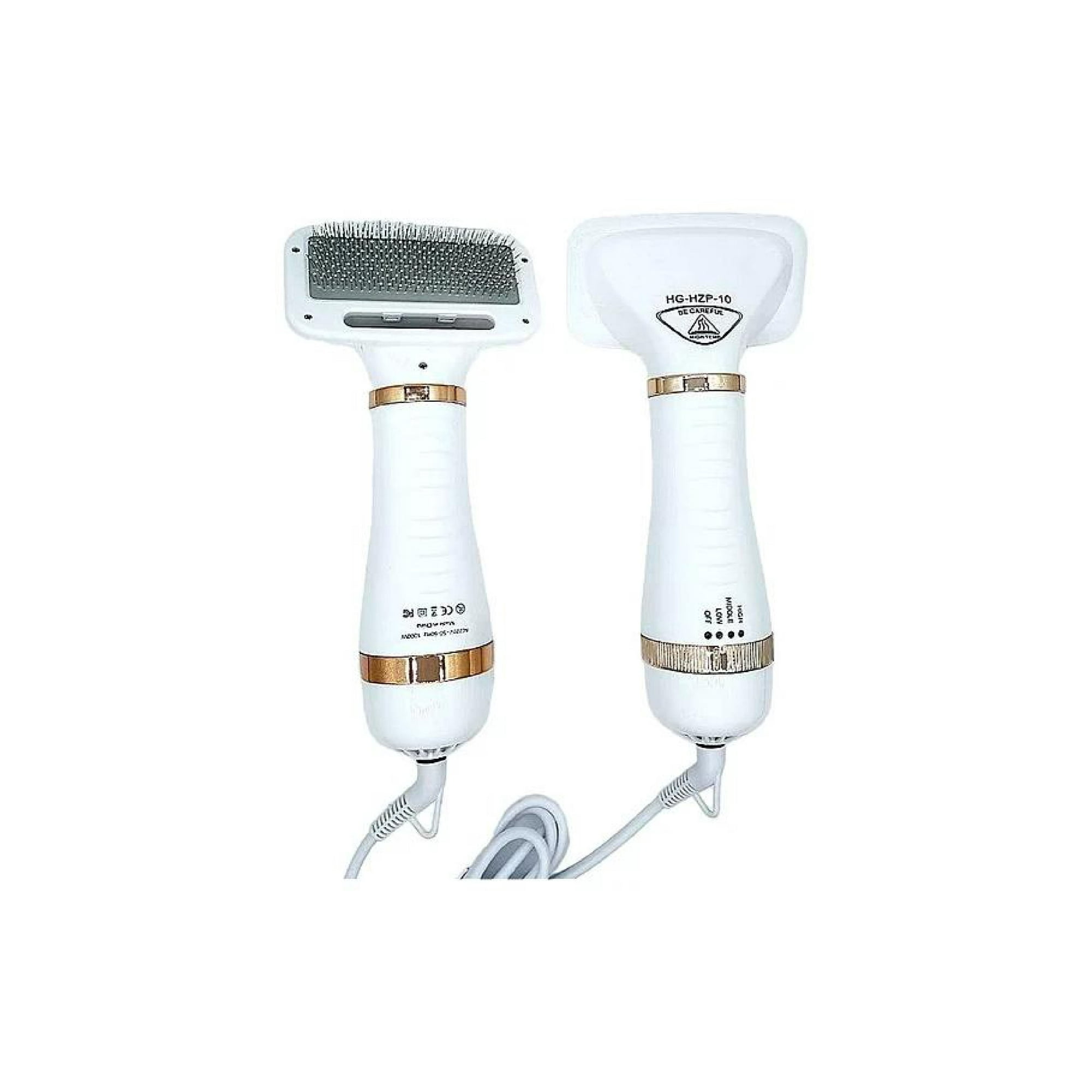 Pet Grooming Dryer - Cepillo Para Mascotas 2 En 1 Gato Perro Peine Secador D/pelo Color Dorado.