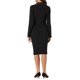 thumbnail image 3 of INSPIRE CHIC Traje de Mujer para el Trabajo 2 Piezas Chaqueta Blazer con Ribete de Tweed y Conjunto de Falda XL Negro, 3 of 5