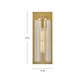 thumbnail image 2 of Aplique de Pared Lark 83370LCB Vidrio Transparente Latón Lacado, 2 of 9
