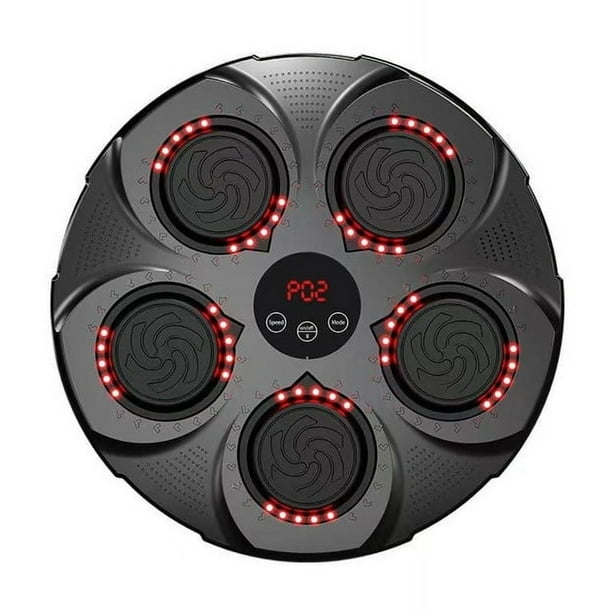 Máquina De Entrenamiento Box Sonido Bluetooth Y Guantes Rojo