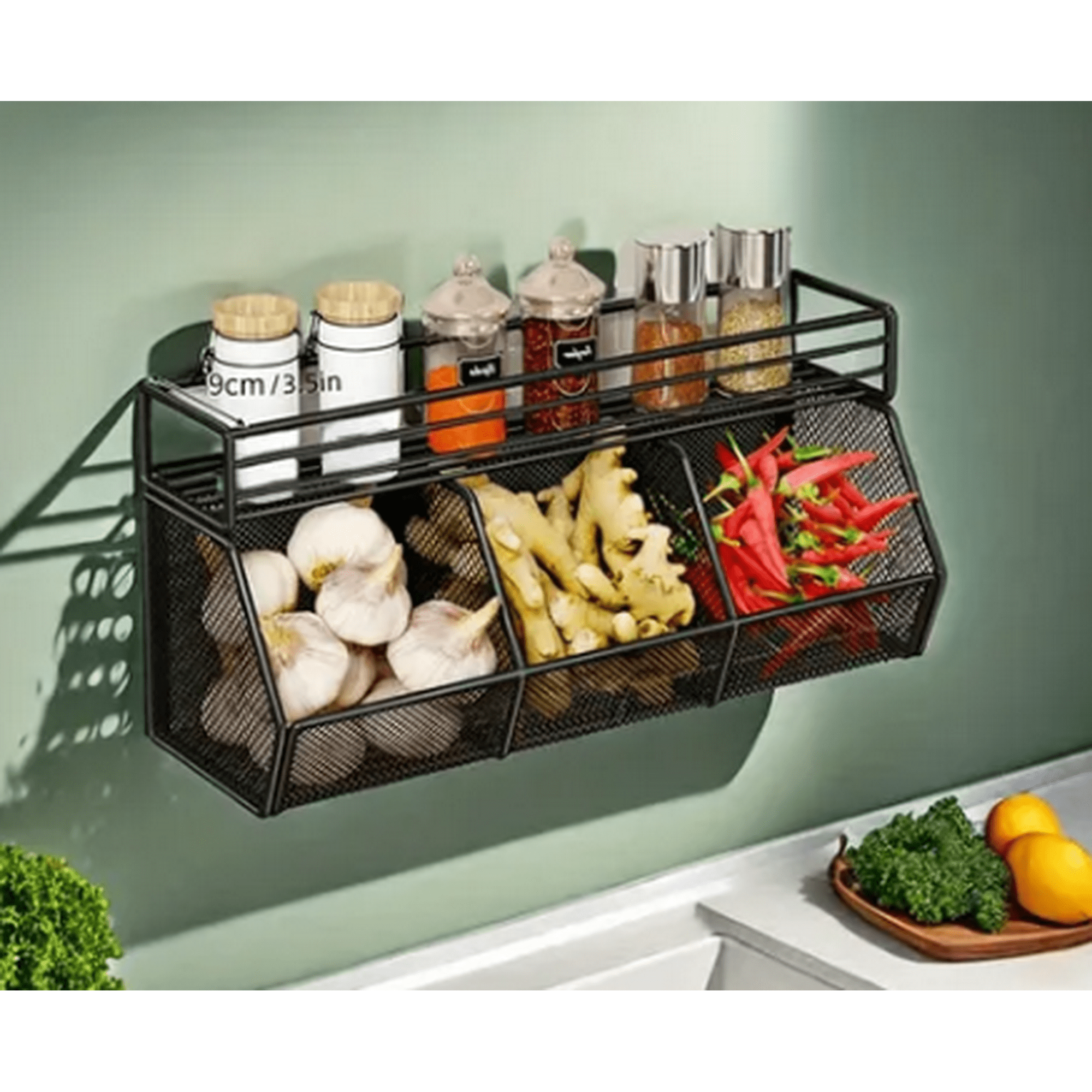 Todostore - Organizador De Cocina De Pared