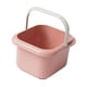 thumbnail image 5 of Cubo De Pie De Piso De Piso De Remojo Portátil Para El Pie Para La Limpieza Del Hogar Rosa Rosa, 5 of 5