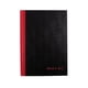 thumbnail image 1 of Cuaderno Black n' Red A5 con líneas finas, tapa dura negra y lomo rojo, 1 of 7