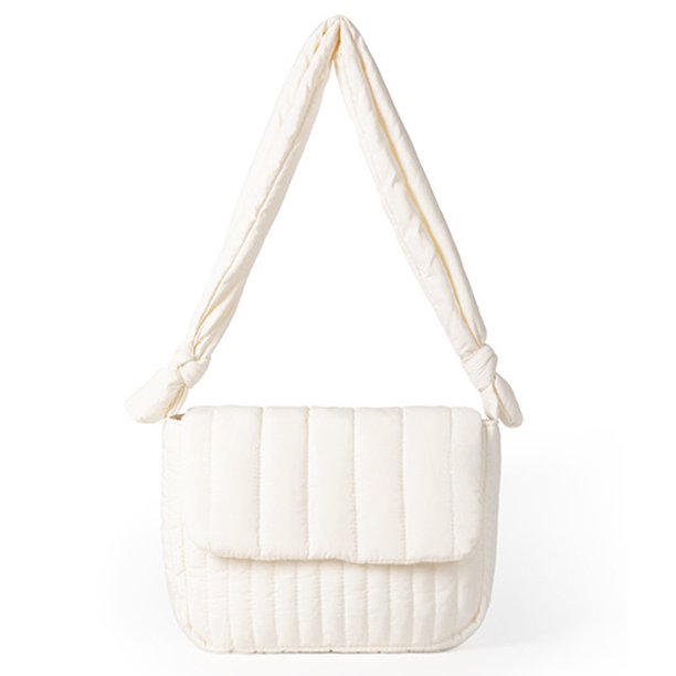 Bolso de hombro acolchado de nailon, bolso de mano tejido, bolso bandolera de diseñador, bolso de mujer