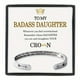 thumbnail image 1 of Badass Daughter Stainless Steel Bracelet - Gift Box Included - Perfect Birthday or Christmas Gift, 1 of 4