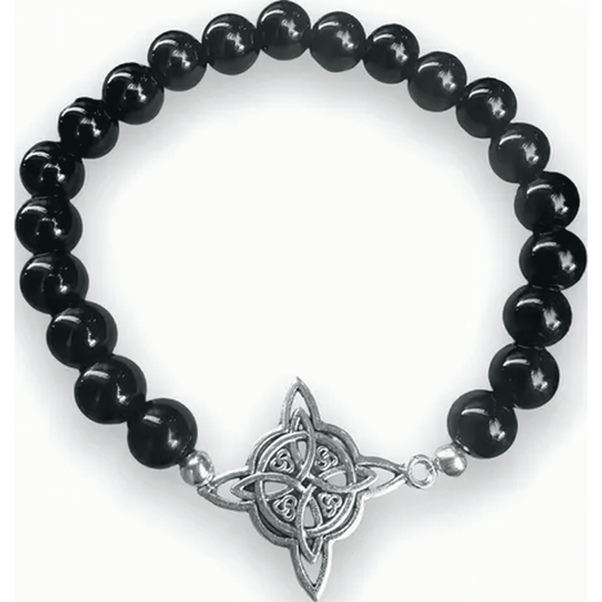 Genérico - Pulsera Nudo Brujas Piedras Protección Elasticada