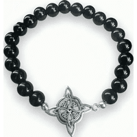 Genérico - Pulsera Nudo Brujas Piedras Protección Elasticada