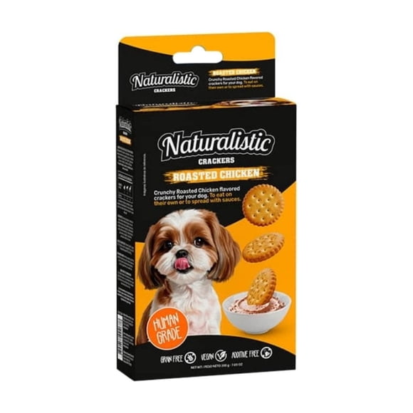 Naturalistic Perro Galleta Crackers Roasted Chicken 200 Grs.