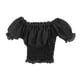 thumbnail image 2 of 1/6 Ropa Femenina Camiseta Con Manga Abullonada Ajuste Figura De Acción De 12 '' Negro B, 2 of 5