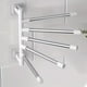 thumbnail image 2 of 1pc Bathroom Punch-free Wall Hanging Rotating Towel Rack, Toilet Shelf, Multi-layer Hanging Rod, Washroom Hanging Folding Rack, 2 of 5