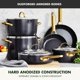 thumbnail image 2 of Batería de cocina GreenPan de aluminio anodizado duro con recubrimiento cerámico antiadherente, 10 piezas, 2 of 6