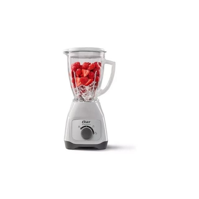 Licuadora Oster® Con Vaso De Vidrio Y Control De Perilla Bls Color Blanco