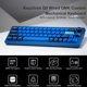 thumbnail image 2 of Teclado mecánico Keychron Q9 de 52 teclas, cableado, RGB y aluminio azul, 2 of 7