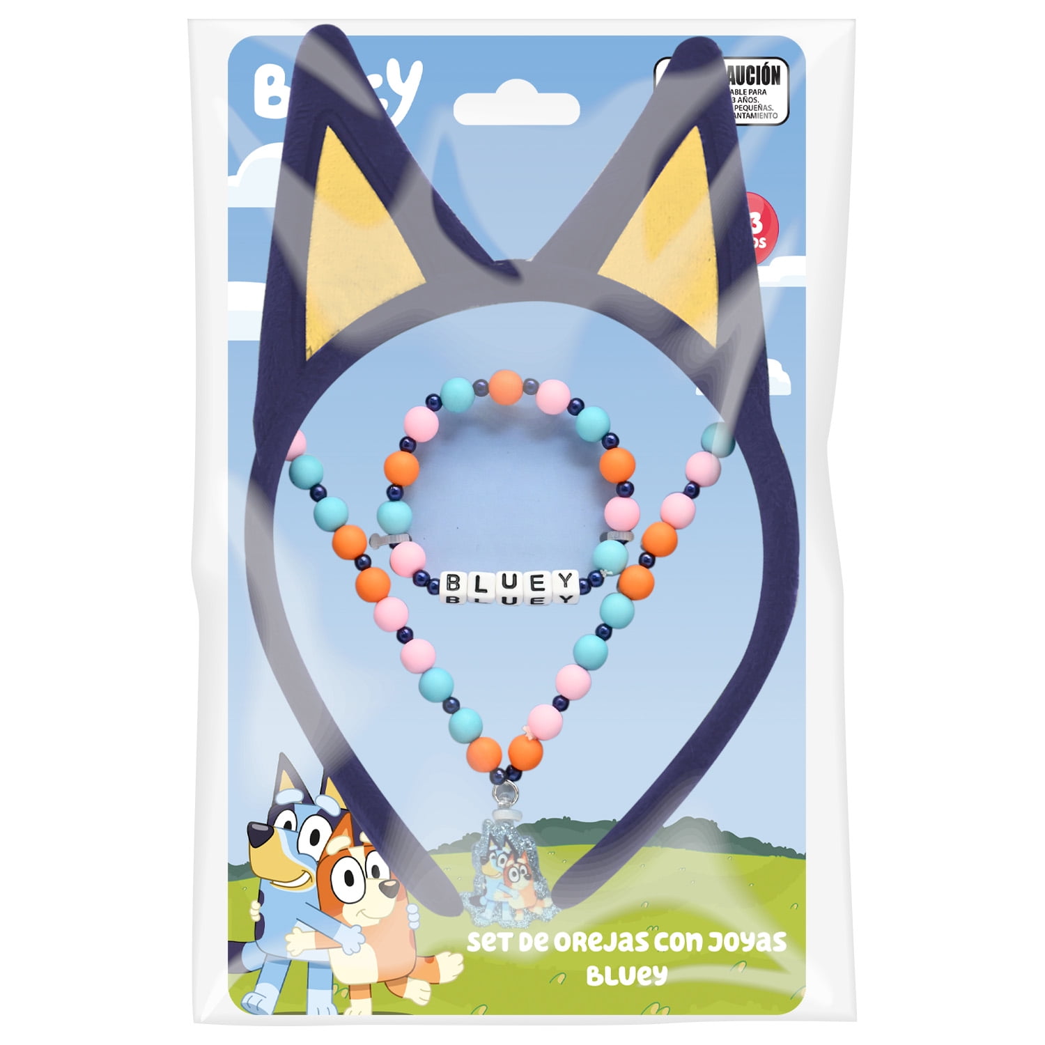 Set De Orejas Y Joyas Bluey