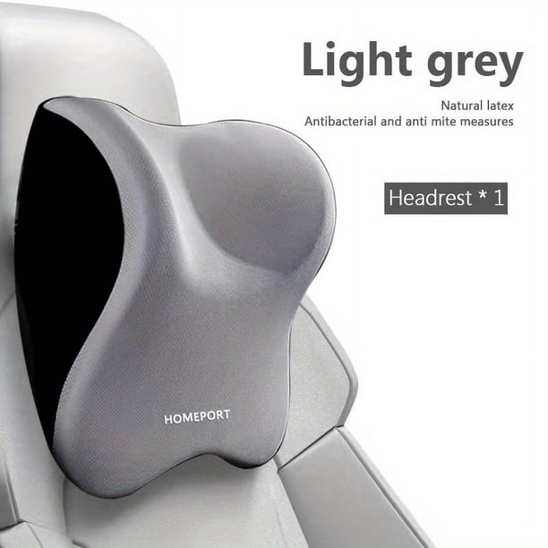 Car Headrest Lumbar Pillow Set 100% High Rebound Imported Memory Foam Car Neck Pillow Waist Support High End Car Seat Pillow