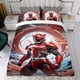 thumbnail image 4 of Power Rangers Conjunto de sábanas temático, trío de piezas, cómodo y amigable con la piel, diseño único, regalo de decoración para el hogar para familiares, amigos y fans,173cm *218cm, 4 of 6