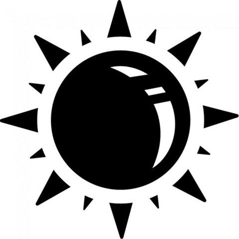 Rienda Libre Graphics - Decomural Sun Weather Symbol Ws-15713