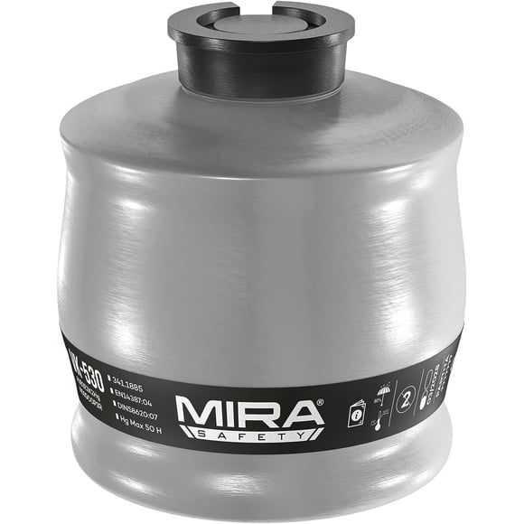Filtro de máscara antigás MIRA Safety VK-530 para humo y monóxido de carbono
