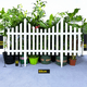 thumbnail image 3 of Valla de Jardín con Borde Blanco Pack 4 Resistente 80x53cm, 3 of 5