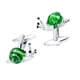 thumbnail image 5 of Delicado Green Brass Snail Design Gemelos 3D Animal Guff Links Joyería, 5 of 5