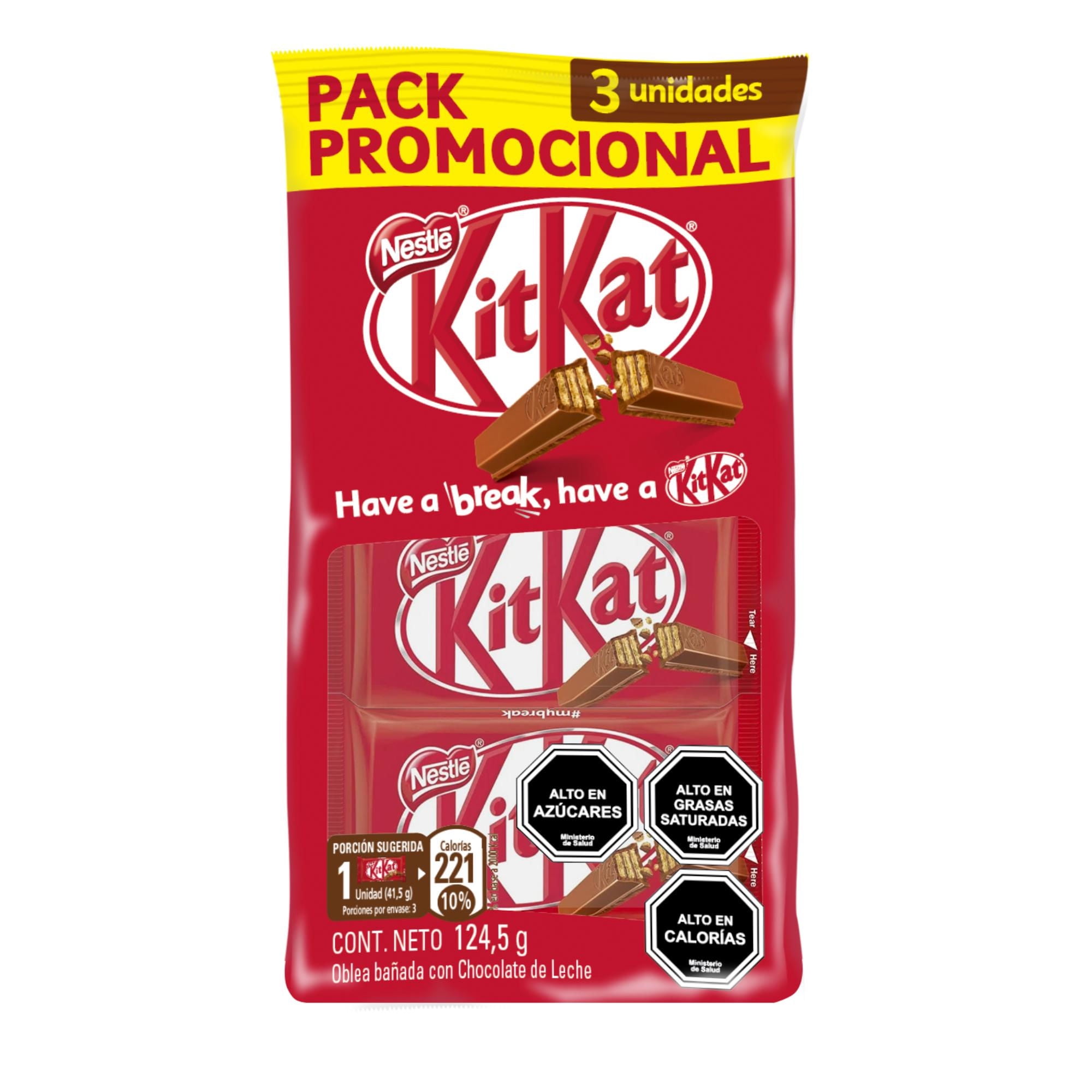 Oblea Bañada En Chocolate De Leche 124,5 g Kit Kat