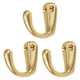 thumbnail image 1 of 3 Uds Ganchos Multiusos Latón Versátiles Ganchos Para Ropa Ganchos Para Abrigos Montaje En Pared Dorado, 1 of 5