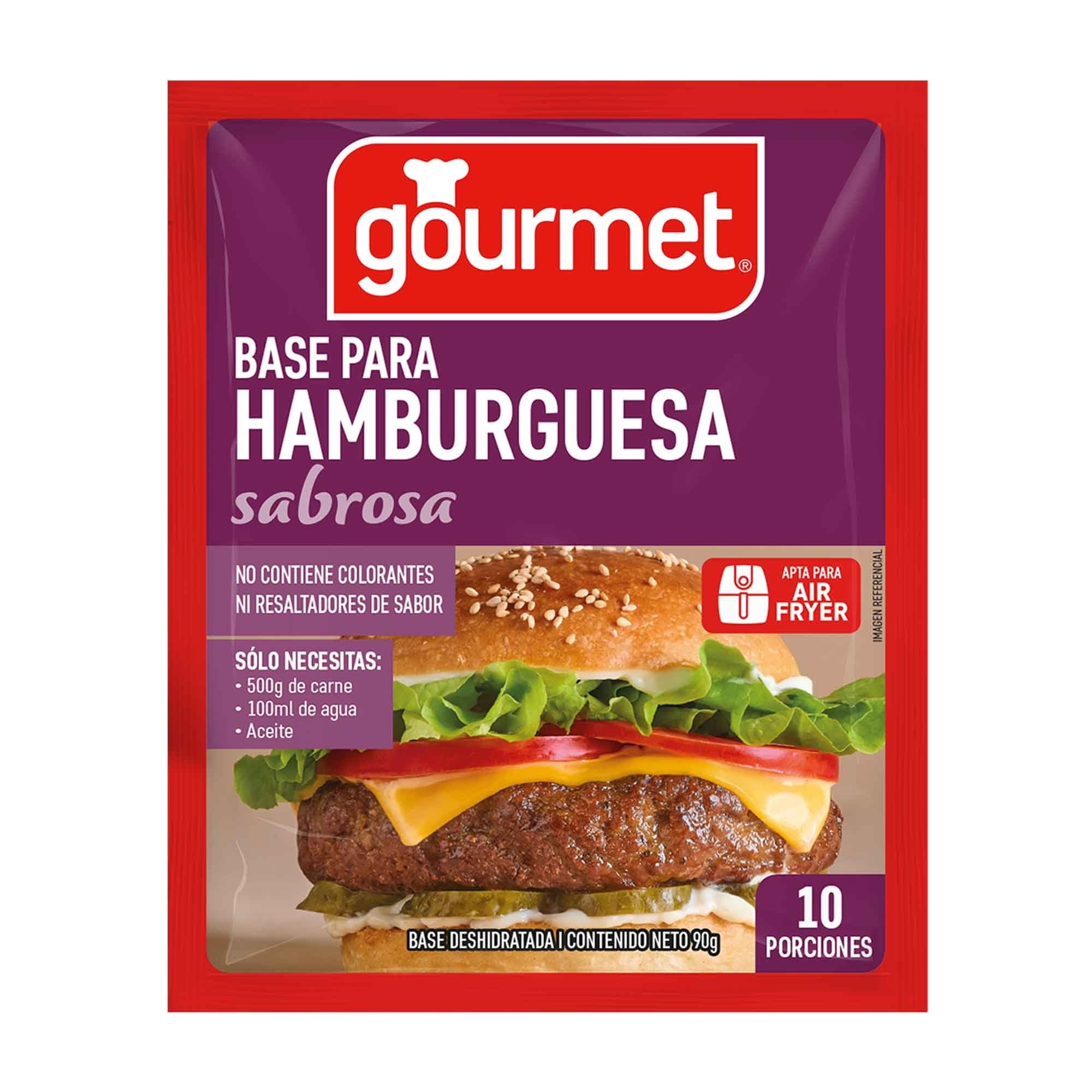 Base Para Hamburguesas Nueva Receta 90 g Gourmet
