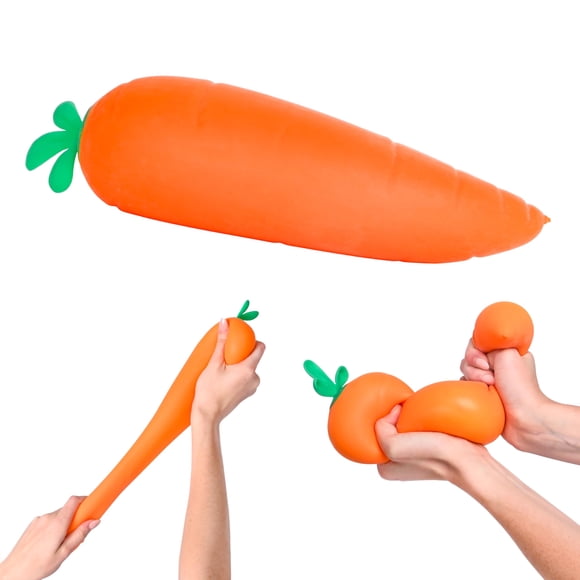 Toymendous Zanahoria Squishy Jumbo de 29 cm para Alivio del Estrés