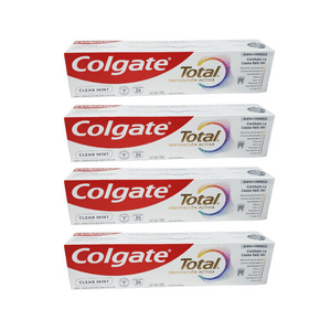 Pack 4 Colgate Total Clean Mint 150 Ml Protección Completa 24 Hrs