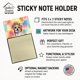 thumbnail image 3 of Dispensador recargable con soporte para notas adhesivas Chihuahua Hippie Dawg, 3 of 7