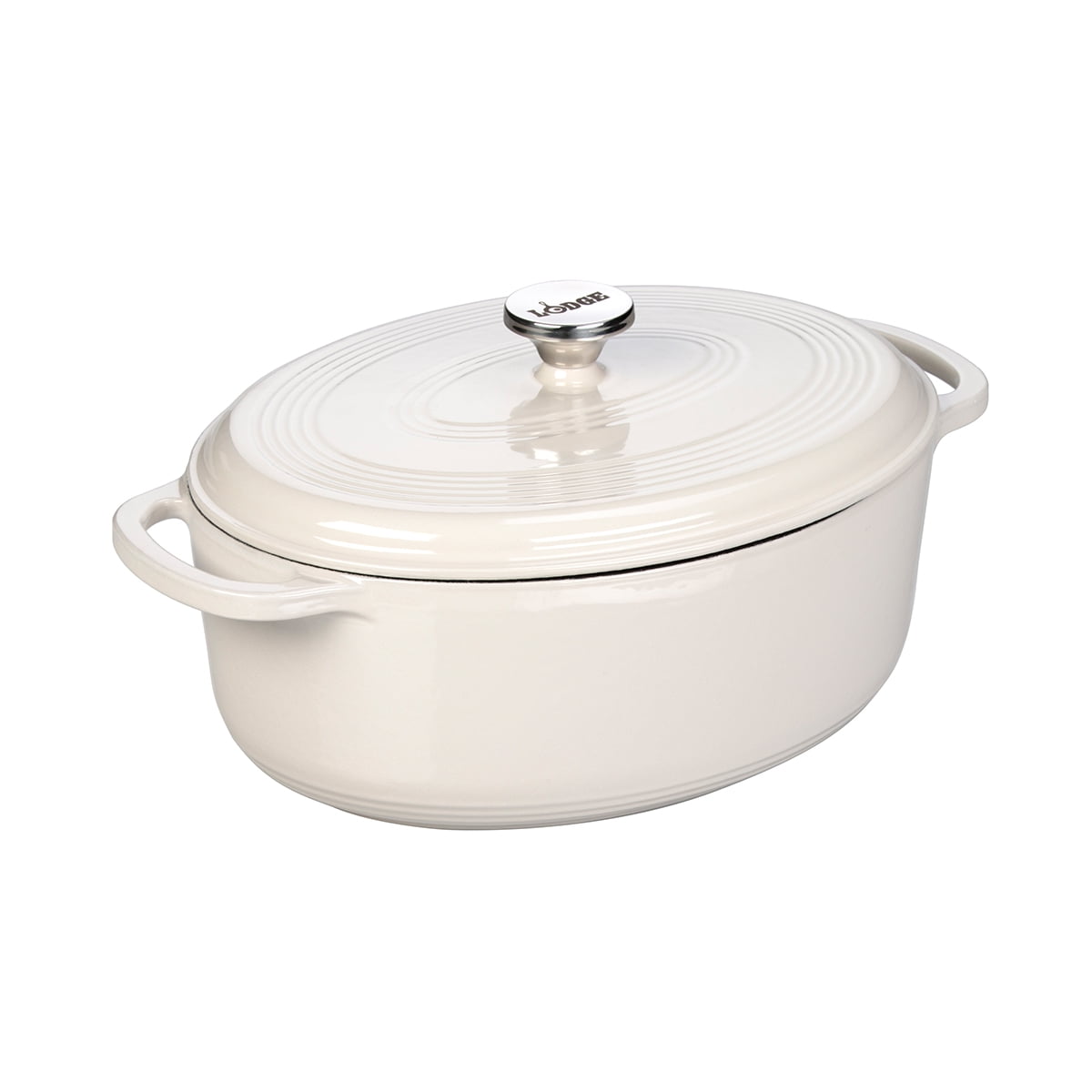 Lodge - Olla Holandesa Esmaltada Ovalada Essential Blanco 6.5 Litros