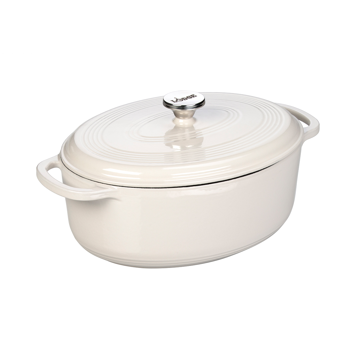 Lodge - Olla Holandesa Esmaltada Ovalada Essential Blanco 6.5 Litros