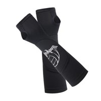 Ioensy - Mangas De Voleibol Elásticas Acolchadas Mangas De Voleibol Almohadillas De Brazo De Voleibol L Xl Negro