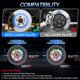 thumbnail image 2 of Luces de Rueda Beatto RGB 39 cm 4 piezas Control por App, 2 of 8