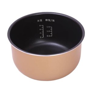 Magideal - Olla Arrocera, Contenedor Interior, Utensilios De Cocina Multiusos De Gran Capacidad, Olla Interior Antiadherente Reutilizable, Portátil Para El Hogar 4L