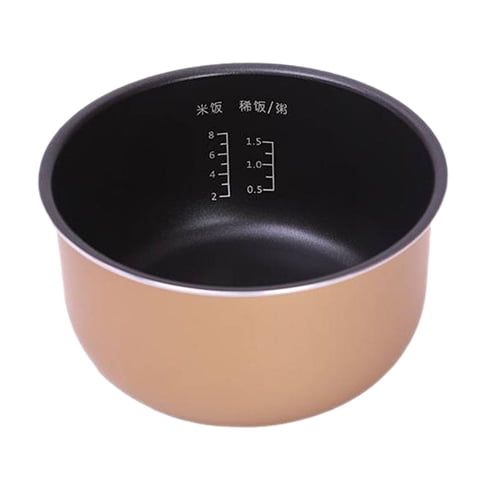 Magideal - Olla Arrocera, Contenedor Interior, Utensilios De Cocina Multiusos De Gran Capacidad, Olla Interior Antiadherente Reutilizable, Portátil Para El Hogar 4L