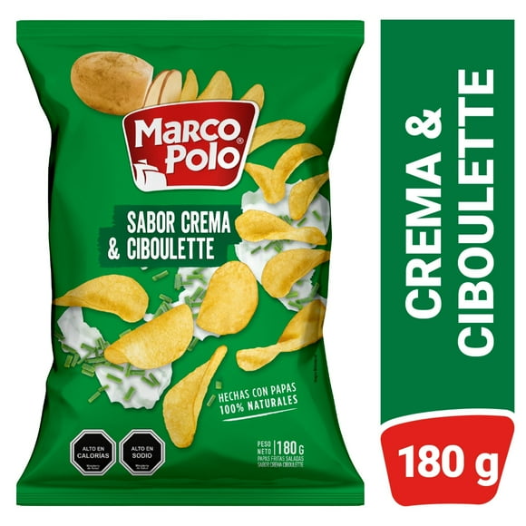 Papas Fritas Crema y Ciboulette, 180 g