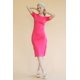 thumbnail image 2 of Vestido Midi Con Dobladillo Dividido Y Fruncido Lateral Con Cordón, 2 of 5