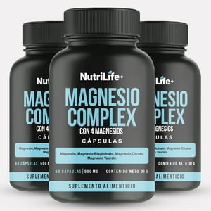 Emetres - X3 Magnesio Complex Con 4 Magnesio 180 Cap Nutrilife+