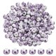 thumbnail image 1 of Uxcell 200 Pcs Cuentas de Porcelana, Cuentas de Cerámica Impresas de 8mm Cuentas Redondas de Flores Cuentas Separadoras Hechas a Mano para Hacer Joyas Aretes Collar Manualidades DIY, Púrpura, 1 of 6